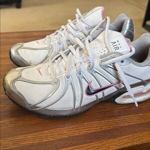 Nike Max Air White and Gray Sneakers